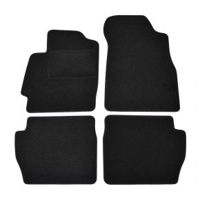 Tapis de voiture sur mesure en velours pour Mazda 2 2007-2014 (4 pièces)