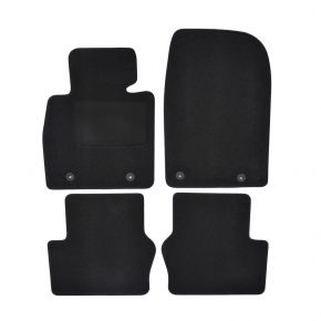 Tapis de voiture sur mesure en velours pour Mazda 2 2015- (4 pièces)