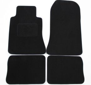 Tapis de voiture sur mesure en velours pour Mercedes W124 1985-1995 (4 pièces)