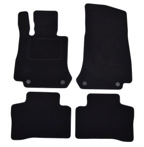 Tapis de voiture sur mesure en velours pour Mercedes GLC X253, C253 2016-2022 (4 pièces)