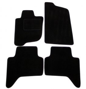 Tapis de voiture sur mesure en velours pour Mitsubishi L200 2006-2015 (4 pièces)