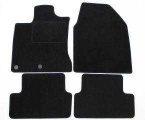 Tapis de voiture sur mesure en velours pour Nissan Qashqai 2007-2013 (4 pièces)