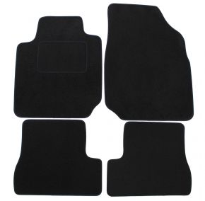 Tapis de voiture sur mesure en velours pour Nissan Micra K12 2003-2009 (4 pièces)