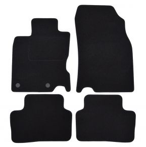 Tapis de voiture sur mesure en velours pour Nissan Qashqai 2014-2018 (4 pièces)