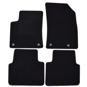 Tapis de voiture sur mesure en velours pour Opel Crossland X 2017- (4 pièces)