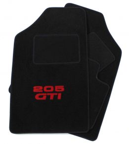 Tapis de voiture sur mesure en velours pour Peugeot 205 GTI 1986-2003 (4 pièces)