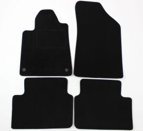 Tapis de voiture sur mesure en velours pour Peugeot 407 2004-2011 (4 pièces)