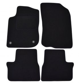 Tapis de voiture sur mesure en velours pour Peugeot 208 2012-2019 (4 pièces)