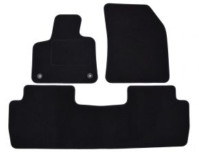 Tapis de voiture sur mesure en velours pour Peugeot 5008 2017-2024 (3 pièces)