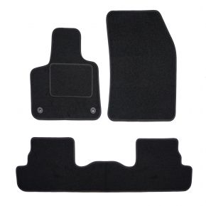 Tapis de voiture sur mesure en velours pour Peugeot 3008 hybrid 2021-2023 (3 pièces)