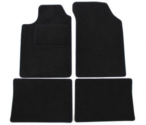 Tapis de voiture sur mesure en velours pour Renault Clio II 1998-2005 (4 pièces)