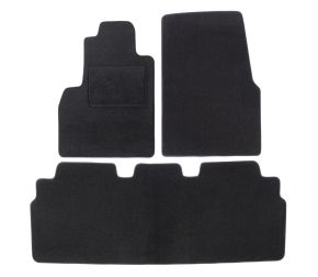 Tapis de voiture sur mesure en velours pour Renault Espace 2003-2014 (3 pièces)