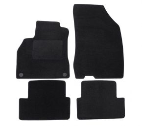 Tapis de voiture sur mesure en velours pour Renault Fluence 2009-2017 (4 pièces)