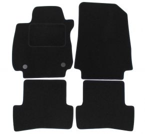 Tapis de voiture sur mesure en velours pour Renault Clio IV 2012-2019 (4 pièces)