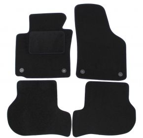 Tapis de voiture sur mesure en velours pour Seat Leon 2006-2012 (4 pièces)
