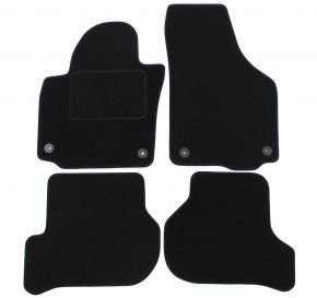 Tapis de voiture sur mesure en velours pour Volkswagen Golf Plus 2006-2014 (4 pièces)