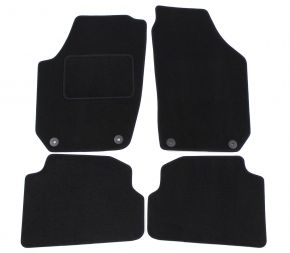 Tapis de voiture sur mesure en velours pour Skoda Fabia II 2007-2014 (4 pièces)
