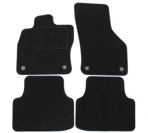 Tapis de voiture sur mesure en velours pour Skoda Octavia IV 2019- (4 pièces)