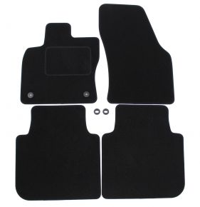 Tapis de voiture sur mesure en velours pour Skoda Kodiaq 2017-2024 (4 pièces)