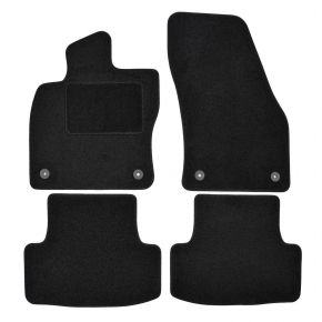 Tapis de voiture sur mesure en velours pour Skoda Karoq 2017- (4 pièces)