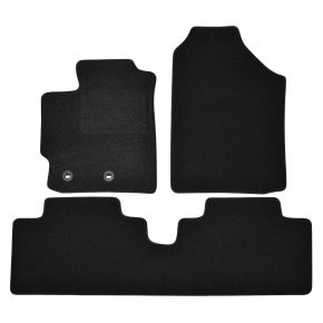 Tapis de voiture sur mesure en velours pour Toyota Yaris 2011-2019 (3 pièces)
