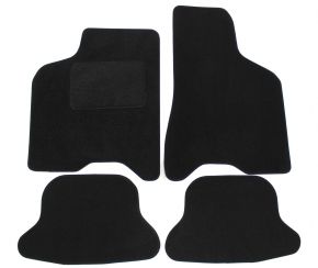Tapis de voiture sur mesure en velours pour Volkswagen Lupo 1998-2005 (4 pièces)