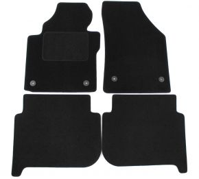 Tapis de voiture sur mesure en velours pour Volkswagen Touran 2011-2015 (4 pièces)