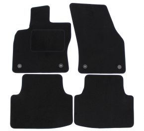 Tapis de voiture sur mesure en velours pour Seat Leon III 2012-2020 (4 pièces)
