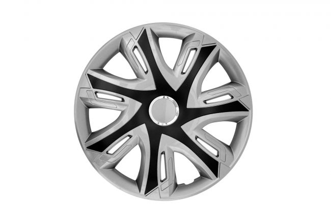 Lot De 4 Enjoliveurs 16" Argentés Pour Fiat Scudo Van - En ABS, Montage Facile, Pour Jantes Acier - Améliore L'esthétique De Votre Utilitaire