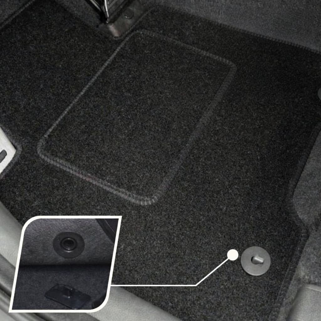 Système de fixation du tapis de voiture avec clip