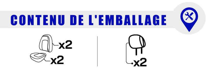 Contenu de l emballage housses Peru 1+1